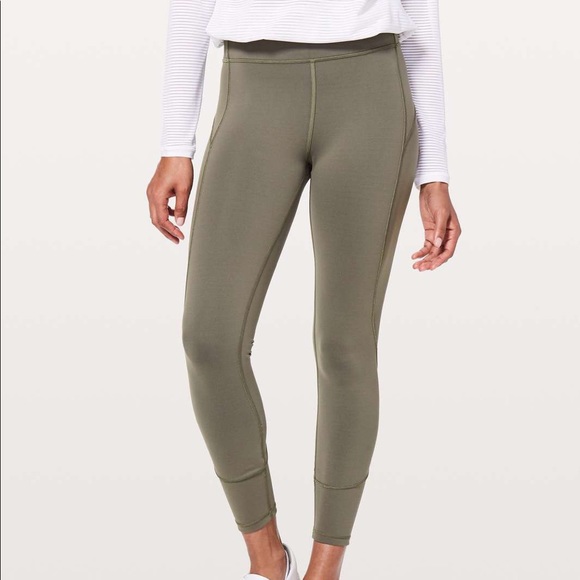 Lululemon Sage Green In Movement Tights 